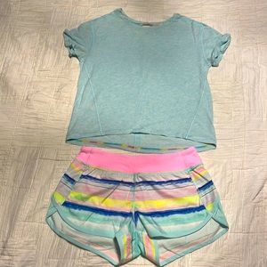 Matching Ivivva Shirt and Shorts Set